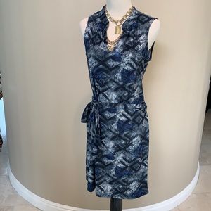 PRICE DROP. Viereck MicroFiber Abstract Print VNeck Dress  S